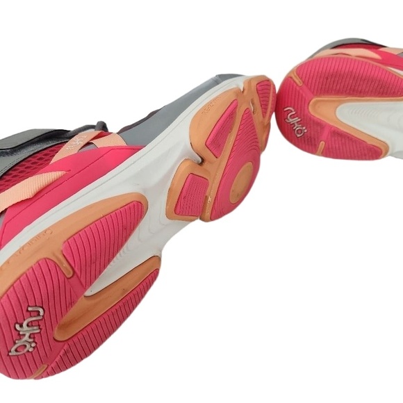 Ryka Sneakers Devotion XT Mid Training Womens Size 8W Gray Pink HighTop Mesh - Picture 3 of 16